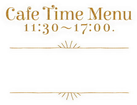 Cafe Time Menu